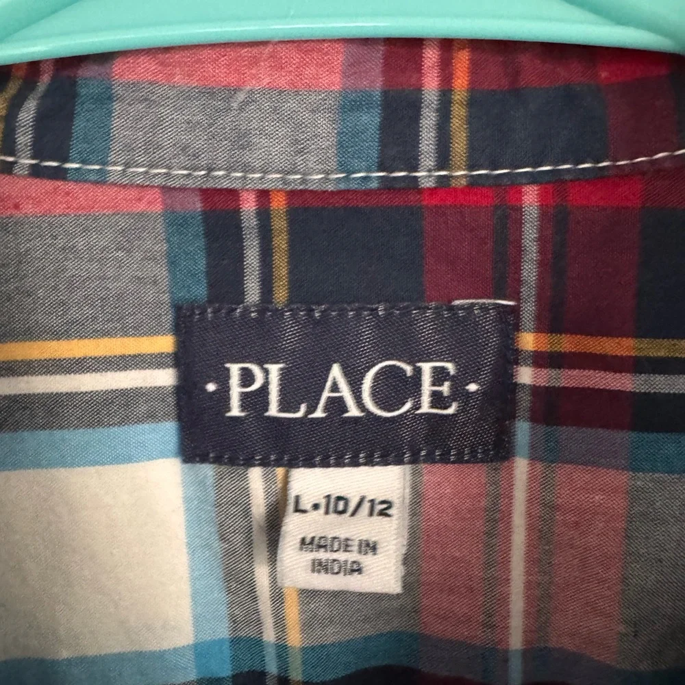 The Children’s Place Multicolor Plaid Button-Down Christmas, event, dress up